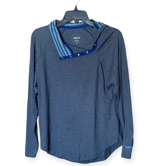 Jason Wu for Eva Air Unisex Loungewear Top in Heathered Blue - Size Medium - Picture 2 of 9